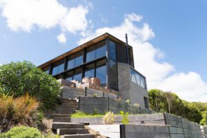 Exterior of a newly built house