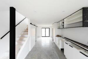 Newly built kitchen and dining area